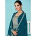 Picture of Ideal Georgette Teal Straight Cut Salwar Kameez