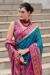 Picture of Stunning Silk Cadet Blue Saree