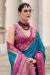 Picture of Stunning Silk Cadet Blue Saree