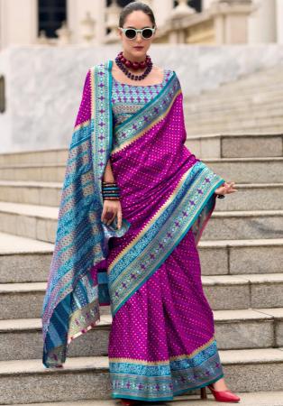 Picture of Fascinating Silk Purple Saree