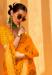 Picture of Pretty Georgette Dark Orange Saree