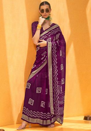 Picture of Marvelous Georgette Maroon Saree