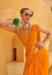 Picture of Resplendent Georgette Dark Orange Saree