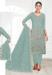 Picture of Georgette Dark Sea Green Straight Cut Salwar Kameez