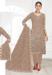 Picture of Georgette Rosy Brown Straight Cut Salwar Kameez