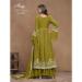 Picture of Admirable Georgette Golden Rod Anarkali Salwar Kameez