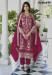 Picture of Good Looking Organza Saddle Brown Readymade Salwar Kameez