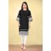 Picture of Wonderful Cotton Black Kurtis & Tunic