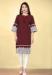 Picture of Resplendent Cotton Brown Kurtis & Tunic