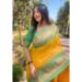 Picture of Graceful Silk Dark Golden Rod Saree