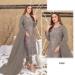 Picture of Superb Georgette Grey Straight Cut Salwar Kameez