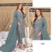 Picture of Georgette Slate Grey Straight Cut Salwar Kameez