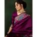 Picture of Comely Silk Plum Saree