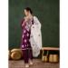 Picture of Taking Rayon Dark Magenta Readymade Salwar Kameez