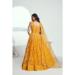 Picture of Bewitching Net Yellow Lehenga Choli