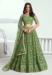 Picture of Magnificent Net Dark Sea Green Lehenga Choli