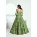 Picture of Magnificent Net Dark Sea Green Lehenga Choli