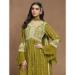 Picture of Georgette Golden Rod Straight Cut Salwar Kameez