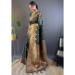 Picture of Enticing Satin & Silk Dark Olive Green Saree