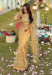 Picture of Beautiful Georgette & Net & Organza Dark Khaki Saree