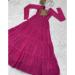 Picture of Gorgeous Georgette Medium Violet Red Readymade Gown