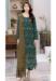 Picture of Georgette Sea Green Straight Cut Salwar Kameez