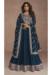 Picture of Radiant Silk Dark Slate Grey Party Wear Gown