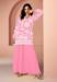 Picture of Georgette Light Pink Straight Cut Salwar Kameez