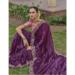 Picture of Charming Silk & Organza Purple Saree