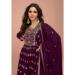 Picture of Sublime Silk Purple Straight Cut Salwar Kameez