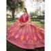 Picture of Georgette & Silk Medium Violet Red Lehenga Choli