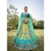 Picture of Well Formed Georgette & Silk Dark Khaki Lehenga Choli