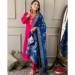 Picture of Rayon & Chiffon Deep Pink Readymade Salwar Kameez