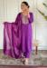 Picture of Rayon & Chiffon Purple Readymade Salwar Kameez