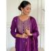 Picture of Rayon & Chiffon Purple Readymade Salwar Kameez