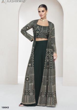 Picture of Georgette Dark Slate Grey Anarkali Salwar Kameez