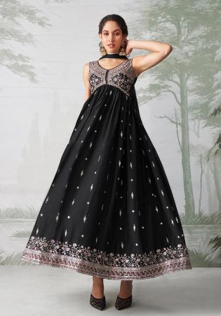 Picture of Taking Georgette Black Anarkali Salwar Kameez