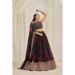 Picture of Excellent Organza Black Lehenga Choli