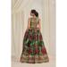 Picture of Taking Organza Dark Olive Green Lehenga Choli