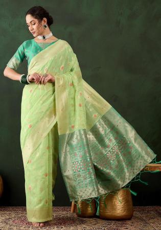 Picture of Magnificent Cotton Tan Saree