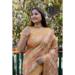 Picture of Beauteous Silk & Organza Dark Khaki Saree