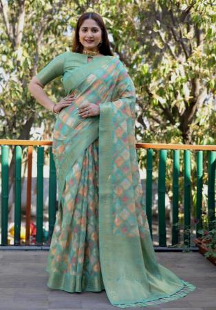 Picture of Radiant Silk & Organza Slate Grey Saree