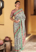 Picture of Stunning Silk Dark Sea Green Saree