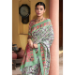 Picture of Stunning Silk Dark Sea Green Saree