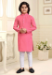 Picture of Statuesque Cotton Hot Pink Kids Kurta Pyjama