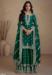 Picture of Comely Silk Dark Green Straight Cut Salwar Kameez