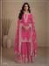 Picture of Silk Medium Violet Red Straight Cut Salwar Kameez