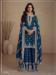 Picture of Silk Midnight Blue Straight Cut Salwar Kameez