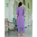 Picture of Beautiful Silk Medium Purple Readymade Salwar Kameez