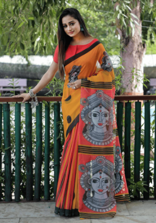 Picture of Appealing Linen Peru Saree